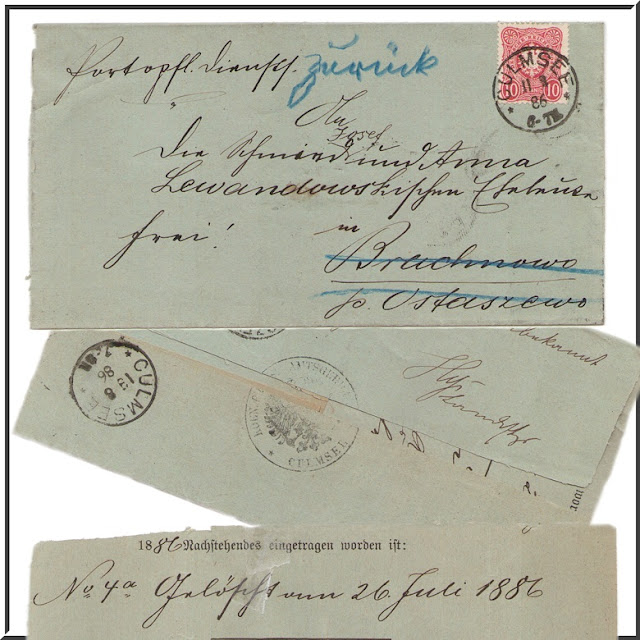 letter's envelope 1886 July