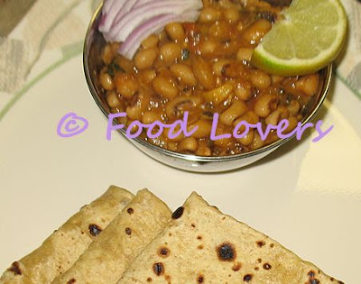 Bobarla Kura/Black eyed peas curry