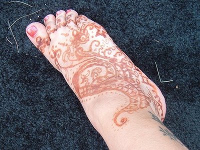 Henna Tattoo Designs on Foot