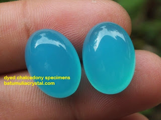 dyed blue chalcedony