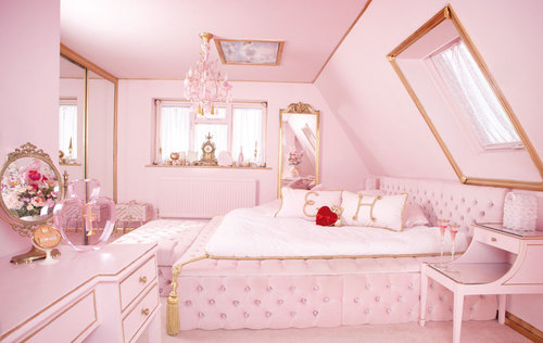 Kamar Tidur Anak Perempuan Minimalis Warna Pink