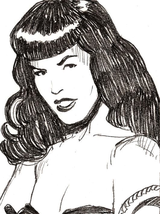 Bettie Mae Page the classic American pinup girl
