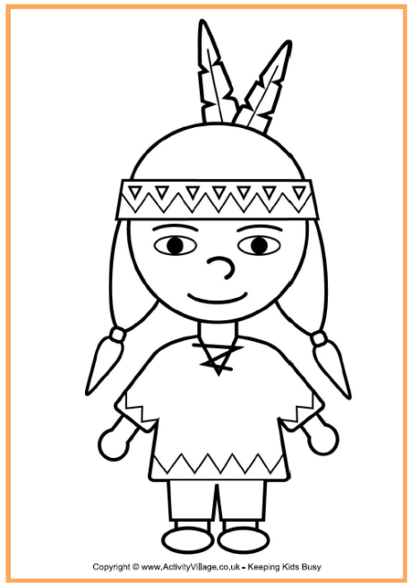  Native American Coloring Sheets   2