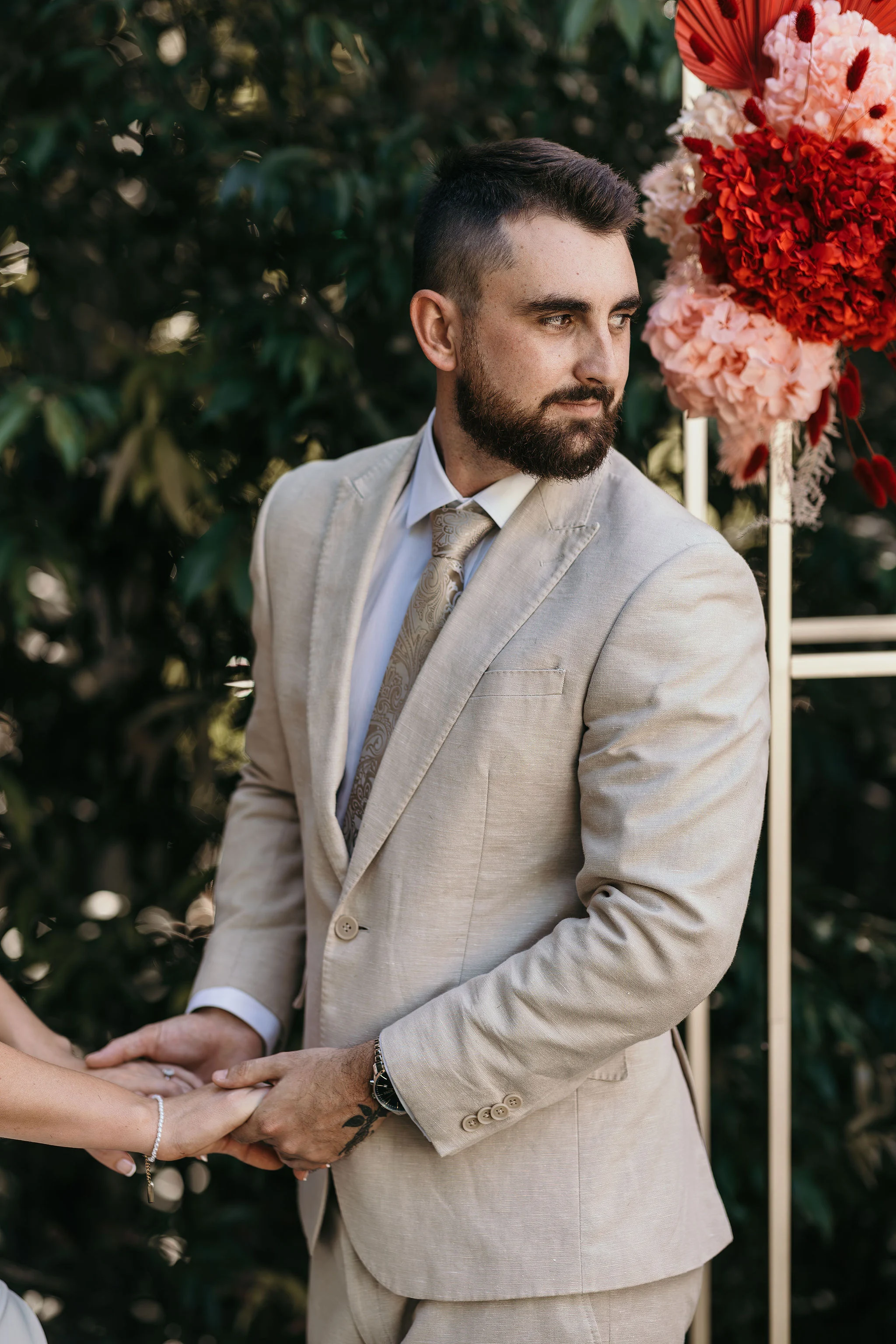 brisbane valentines day themed wedding shoot images by october falls photography