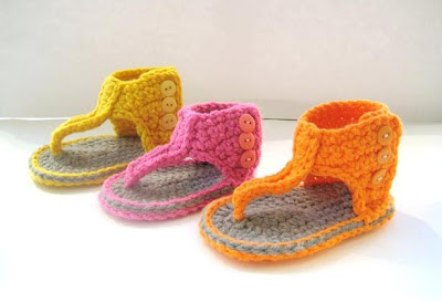 Love of Crochet Along: Gladiator Sandals - Crochet Pattern for Baby ...