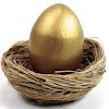 Golden Ostrich Egg