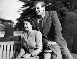 honeymoon photo of Queen and prince philip