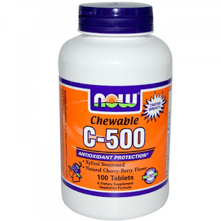 Now Foods Chewable C-500, Cherry-Berry Flavor, 100 Tablets