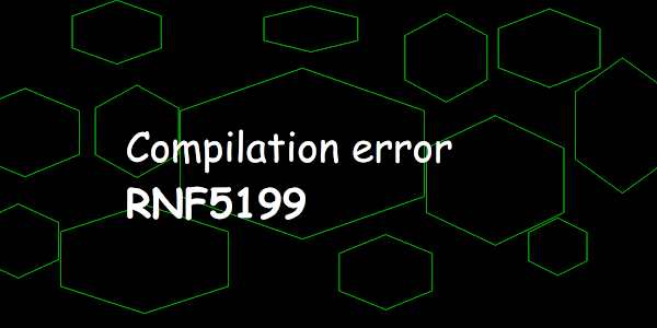 Compilation error RNF5199