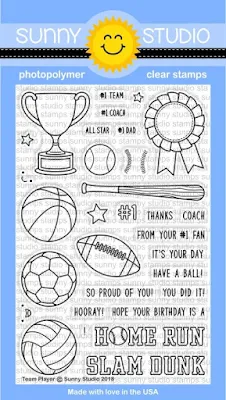 Sunny Studio Stamps: Introducing Team Players 4x6 Clear Stamps