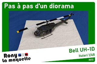 Diorama avec un Bell UH-1D au 1/48