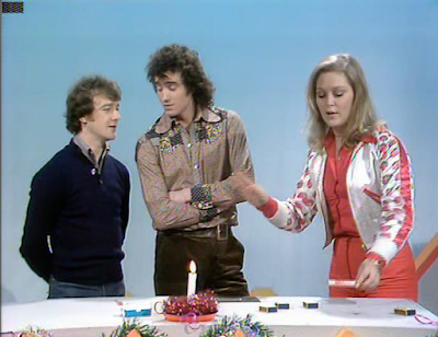 Douglas Rae, Mick Robertson and Jenny Hanley in Magpie (Christmas Eve 1976).