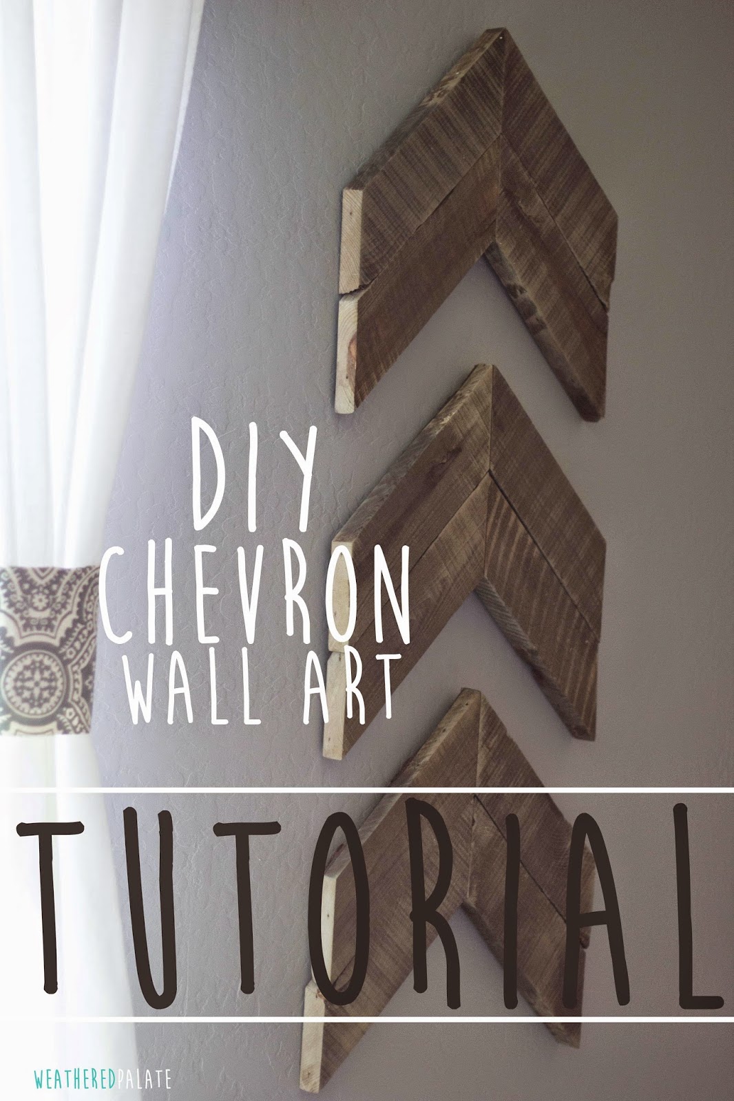 DIY Chevron Wall Art {TUTORIAL} The Weathered Palate