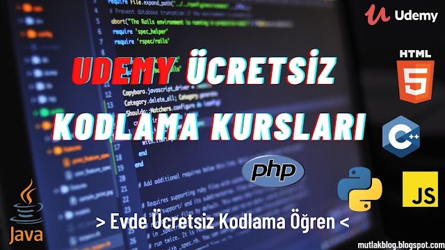 Kodlama Öğrenmek Artık Çok Kolay! +400 Ücretsiz Udemy Kursu 