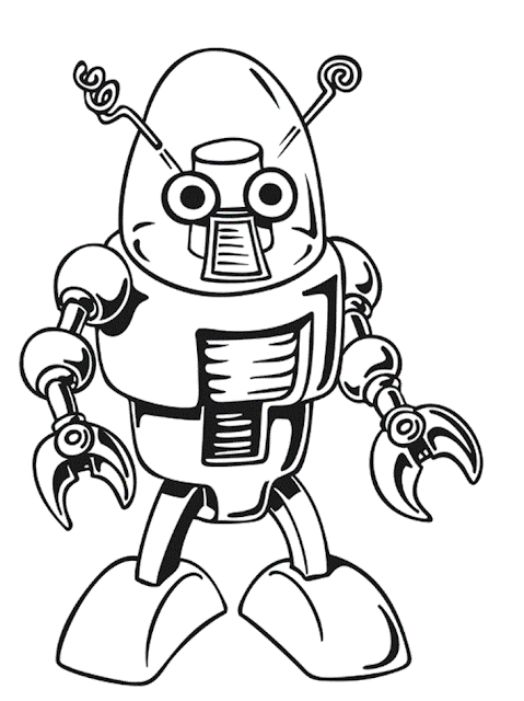 Best free robot coloring pages for kids