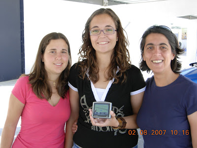 O quarteto feminino da viagem: a Catarina, exibida pela Célia, Cláudia e Cátia