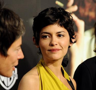 Celebrity hairstyle - Audrey Tautou in a black short hair