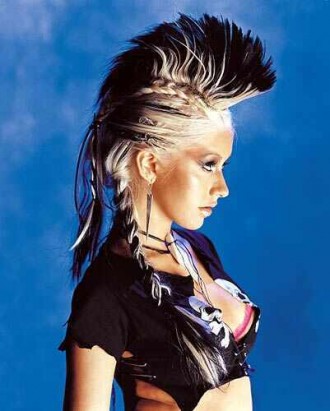 punk hairstyles gallery. curly punk hairstyles