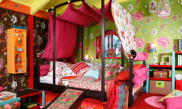 The Vibrant colours are very well mimicked in this girls room