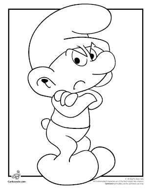 Smurf Coloring Pages