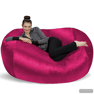  Lounger is the perfect piece for roomy lounging  BUY VIA AMAZON: Giant Bean Bag Chair Lounger