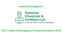 RCF Limited 35 Management Trainee Recruitment