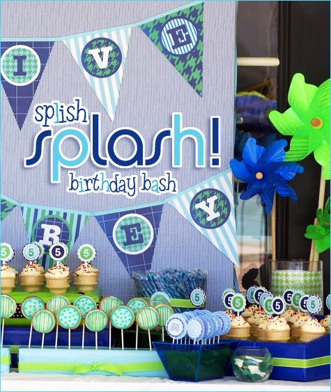 A Blue and Green Splish Splash Pool  Party  Anders Ruff 