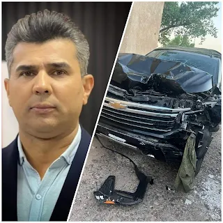 تعرض رئيس خلية الاعلام الامني ومدير العلاقات والاعلام في وزارة الداخلية اللواء سعد معن ومرافقه العقيد مصطفى اليوم الخميس 2023 تموز 20 الى حادث سير، في بغداد بعد الظهر.