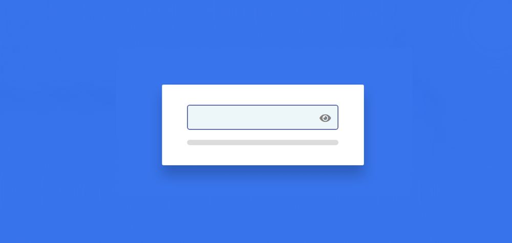 Progress bar for viewing password strength
