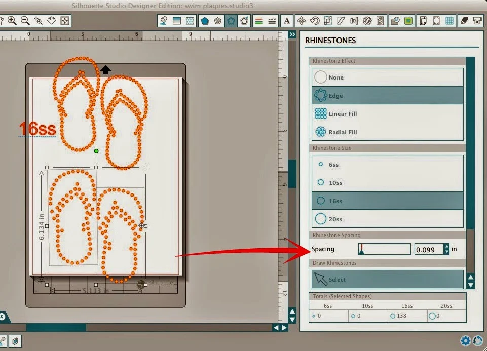 Silhouette Studio, custom, rhinestone designs, Silhouette tutorial, rhinestone, 16ss