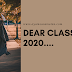 Dear Class of 2020....