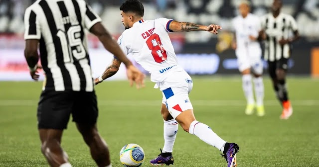 Bahia vence o Botafogo e dorme na vice-liderança do Brasileirão