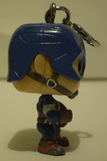 Right side of Captain America Pocket Pop Keychain out of the box