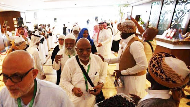 Pilgrims in Madinah after a successful Hajj