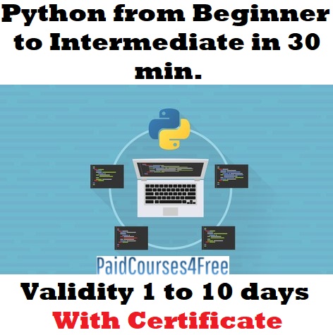Python from Beginner to Intermediate in 30 min