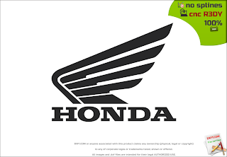 HONDA wings style logo .dxf for cnc free download
