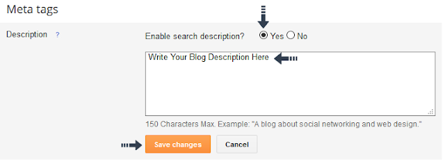 enable Meta description