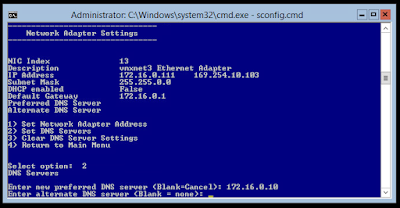 Configuración de un WS2012 R2 CORE