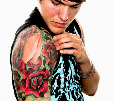 Shoulder Rose Flower Tattoos