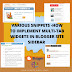 How to Implement Multi-Tab Widgets in Blogger Site Sidebar - Various Snippets