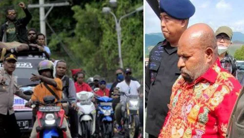 Gubernur Papua 'Berhasil' Ditangkap KPK, Massa Pendukung Lukas Enembe Serang Mako Brimob Kotaraja