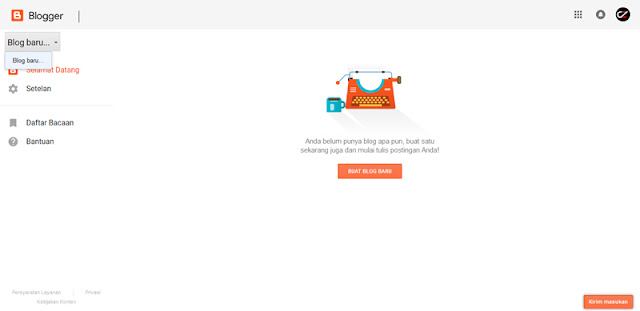 Cara terbaru membuat blog di blogspot (blogger)