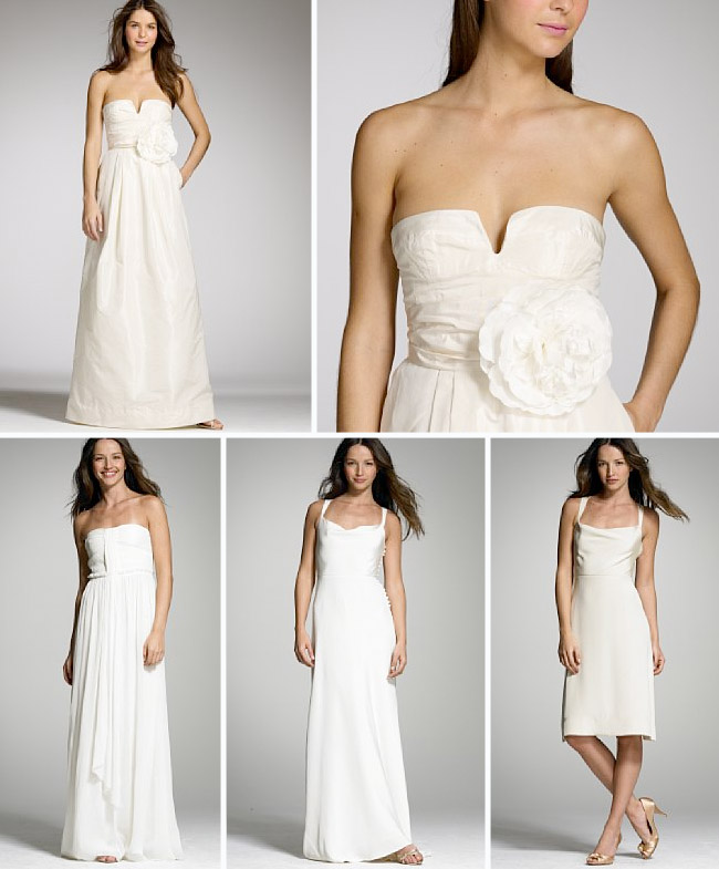 simple wedding dresses by JCrew