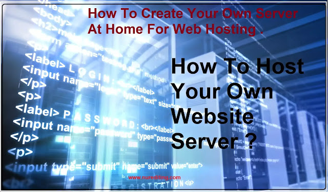 How to create your own server at home for web hosting
