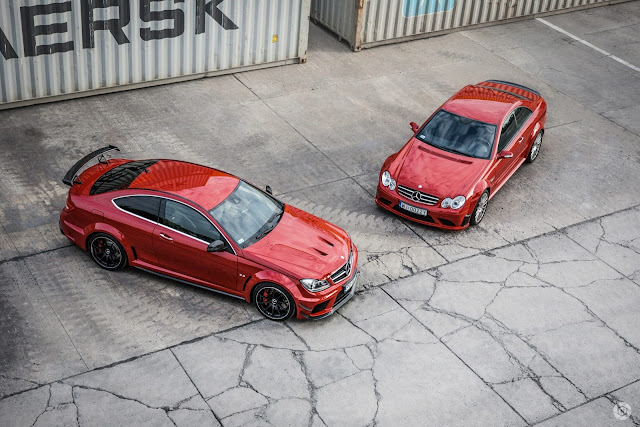 Mercedes-Benz C63 AMG & CLK63 AMG Black Series Photoshoop