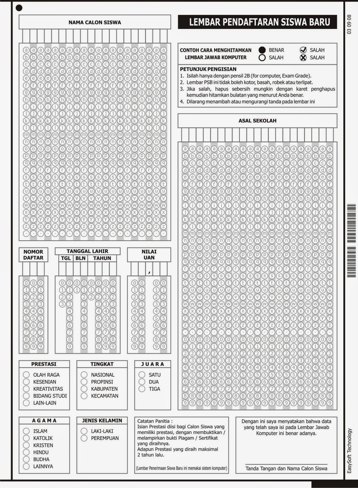 Contoh Formulir Cpns 2014 - Contoh Raffa