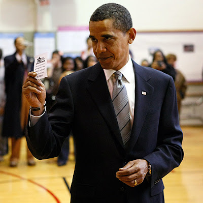 Obama vota en el sur de Chicago