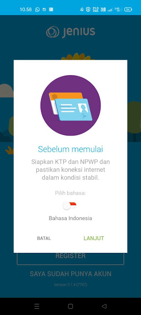 Cara Daftar Akun Jenius