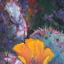Noctural Bloom Southwest Floral Landscape Oil Painting
