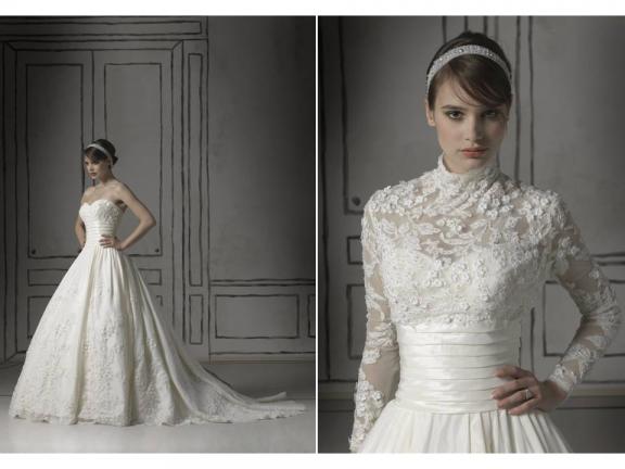 wedding dresses with lace sleeves